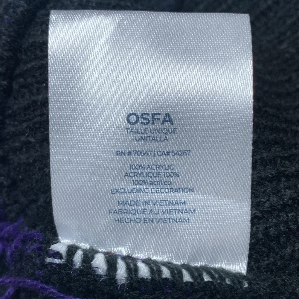 NFL Team Apparel‎ Baltimore Ravens Cuffed Pom Pom Beanie Hat OSFA